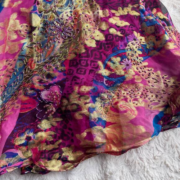 SOLD New Sue Wong beaded silk halter prom dress gown cocktail long pink Nocturne - Picture 7 of 13